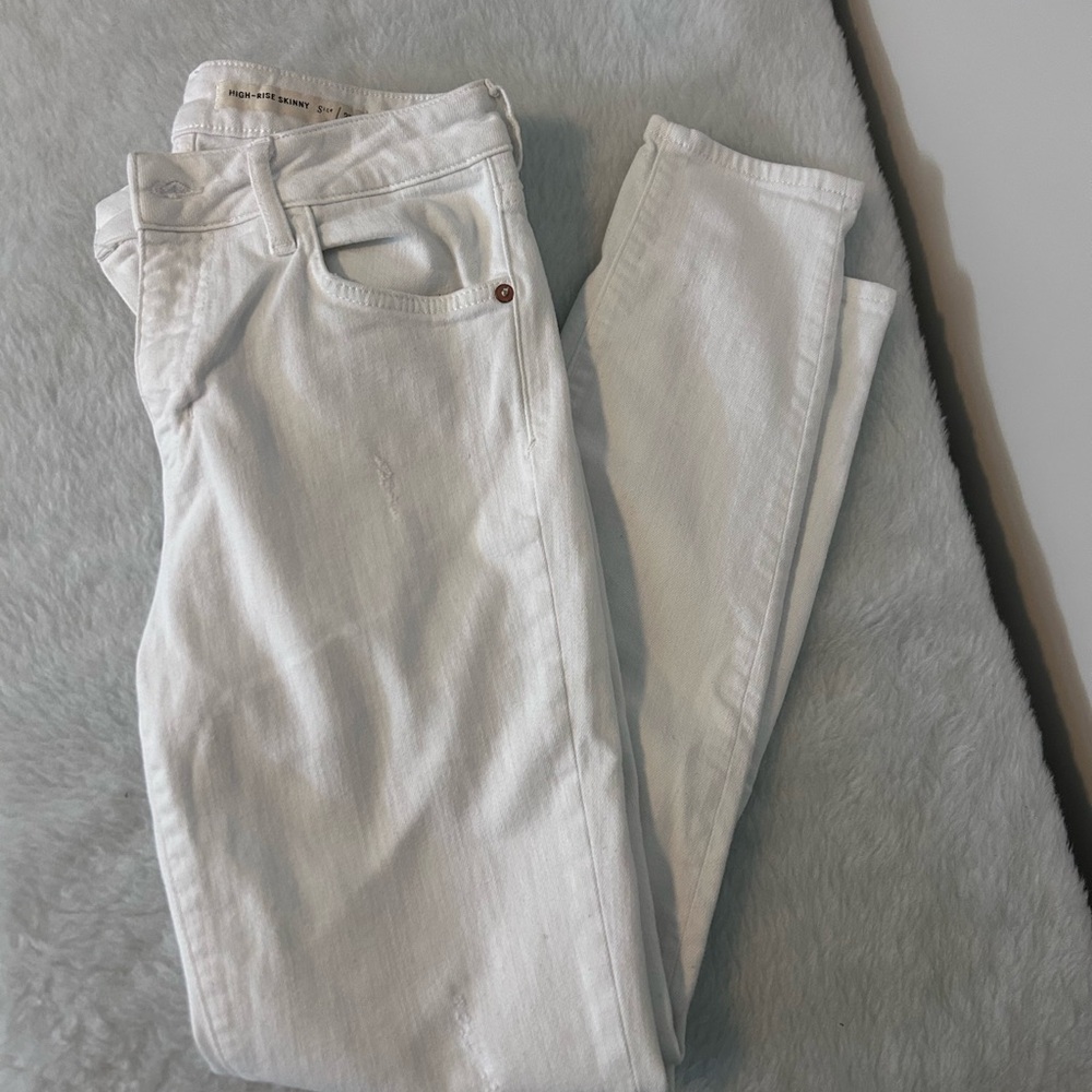 Anthropologie White Denim Jeans